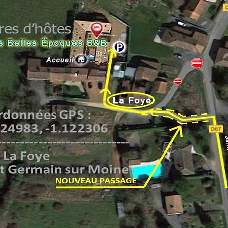 Saint-Germain-sur-Moine Les Belles Epoques B&B - Piscine - Terrasses - Brumisateurs - Proche Puy Du Fou المظهر الخارجي الصورة